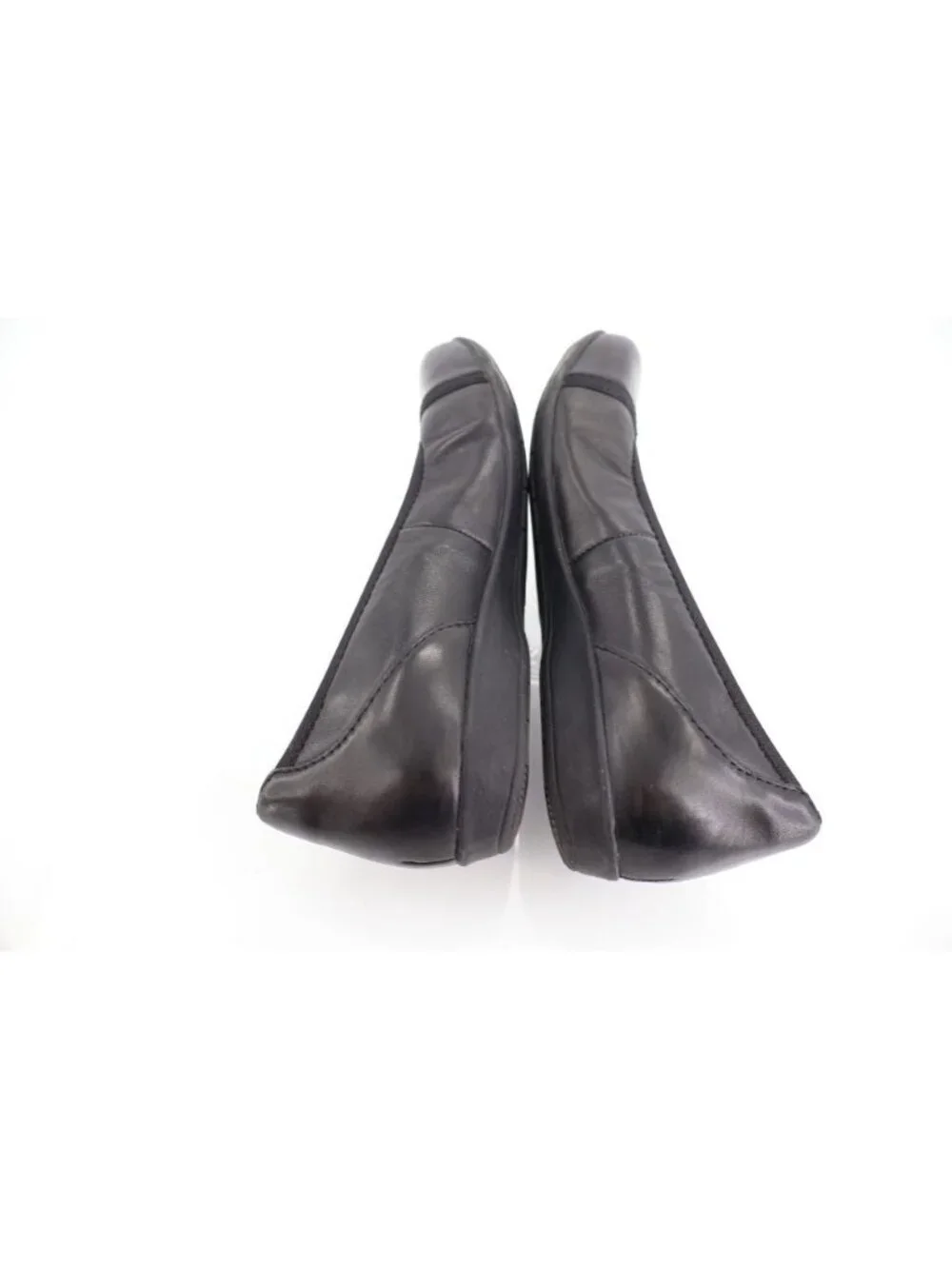 Earth Alder 2 Derby Ballet Flat Black Leather Womens 6 M Slip on Shoes